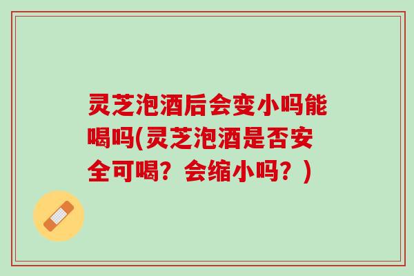 灵芝泡酒后会变小吗能喝吗(灵芝泡酒是否安全可喝?会缩小吗?) 灵芝泡酒后会变小吗能喝吗(灵芝泡酒是否安全可喝?会缩小吗?)