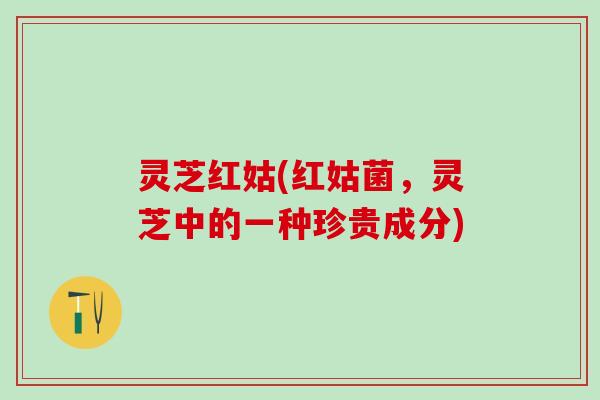 灵芝红姑(红姑菌，灵芝中的一种珍贵成分)
