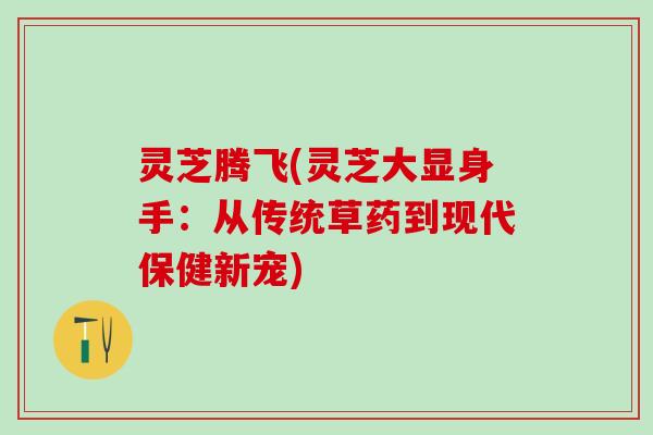 灵芝腾飞(灵芝大显身手：从传统草药到现代保健新宠)
