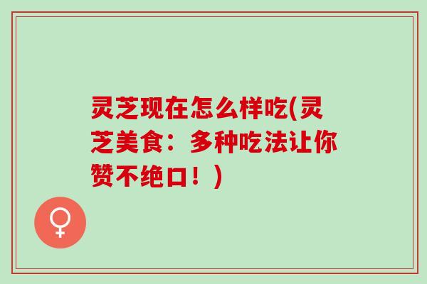 灵芝现在怎么样吃(灵芝美食:多种吃法让你赞不绝口!) 灵芝现在怎么样吃(灵芝美食:多种吃法让你赞不绝口!)