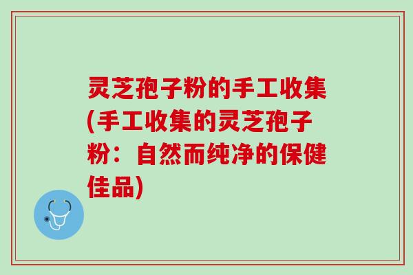 灵芝孢子粉的手工收集(手工收集的灵芝孢子粉：自然而纯净的保健佳品)