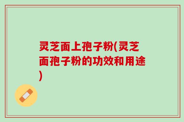 灵芝面上孢子粉(灵芝面孢子粉的功效和用途)