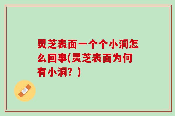 灵芝表面一个个小洞怎么回事(灵芝表面为何有小洞？)