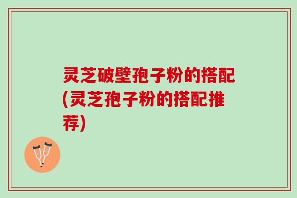 灵芝破壁孢子粉的搭配(灵芝孢子粉的搭配推荐)