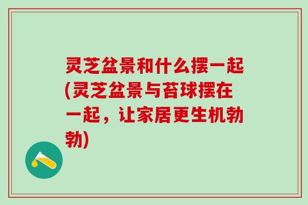 灵芝盆景和什么摆一起(灵芝盆景与苔球摆在一起，让家居更生机勃勃)