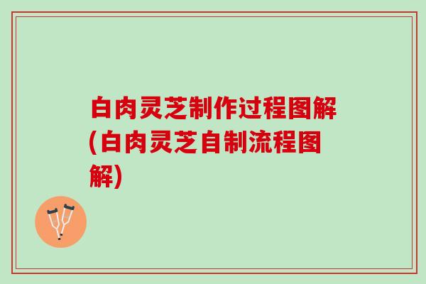 白肉灵芝制作过程图解(白肉灵芝自制流程图解)