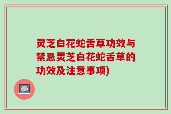 灵芝白花蛇舌草功效与禁忌灵芝白花蛇舌草的功效及注意事项)