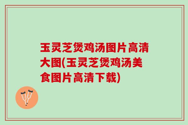 玉灵芝煲鸡汤图片高清大图(玉灵芝煲鸡汤美食图片高清下载)