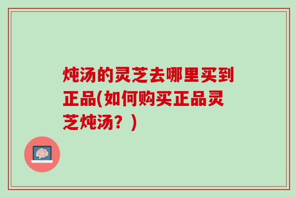 炖汤的灵芝去哪里买到正品(如何购买正品灵芝炖汤？)