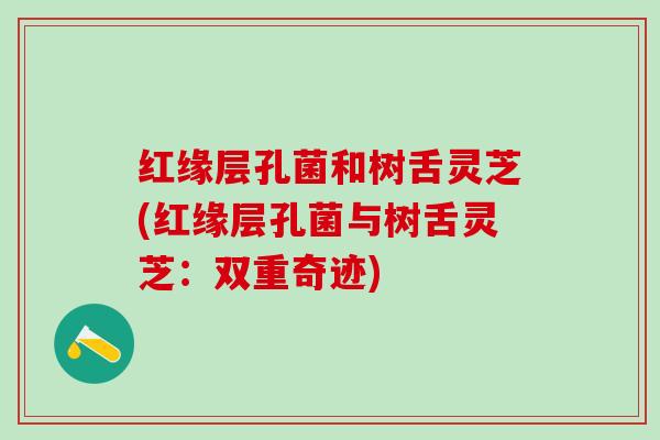 红缘层孔菌和树舌灵芝(红缘层孔菌与树舌灵芝：双重奇迹)