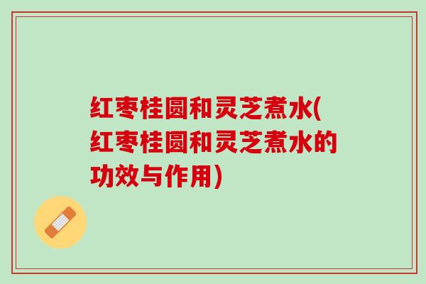 红枣桂圆和灵芝煮水(红枣桂圆和灵芝煮水的功效与作用)