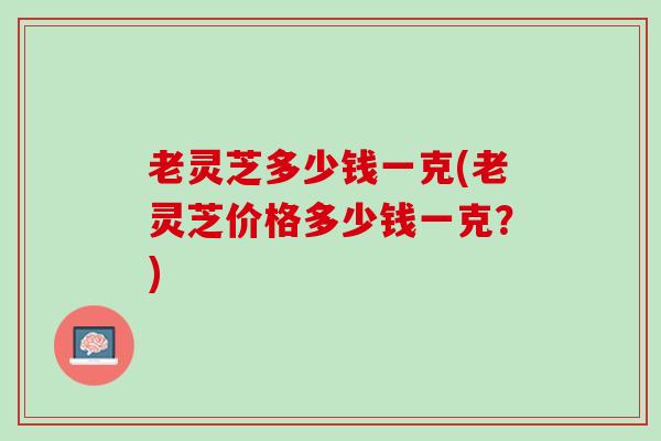 老灵芝多少钱一克(老灵芝价格多少钱一克？)