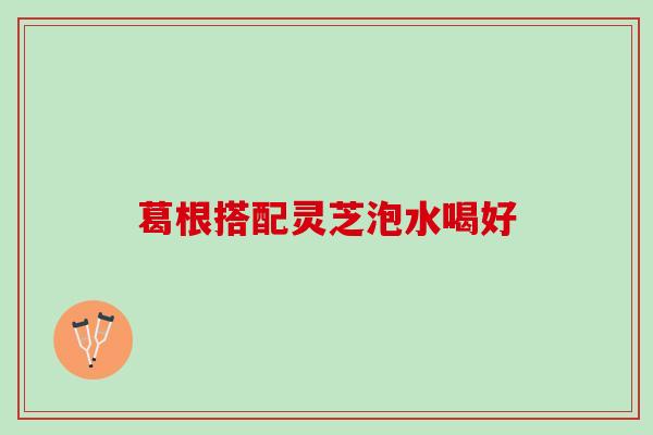 葛根搭配灵芝泡水喝好