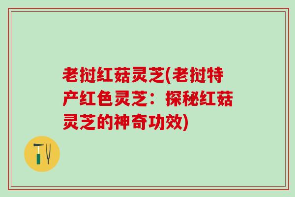 老挝红菇灵芝(老挝特产红色灵芝：探秘红菇灵芝的神奇功效)
