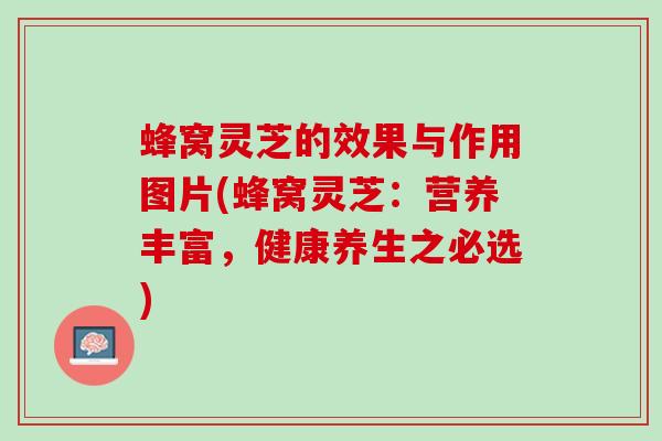 蜂窝灵芝的效果与作用图片(蜂窝灵芝：营养丰富，健康养生之必选)