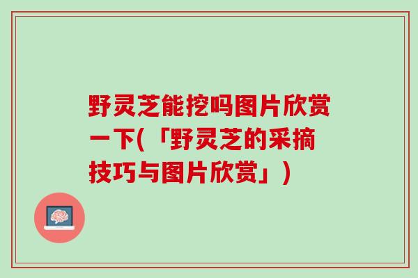 野灵芝能挖吗图片欣赏一下(「野灵芝的采摘技巧与图片欣赏」) 野灵芝能挖吗图片欣赏一下(「野灵芝的采摘技巧与图片欣赏」)