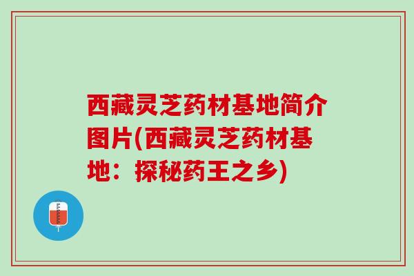 西藏灵芝药材基地简介图片(西藏灵芝药材基地：探秘药王之乡)