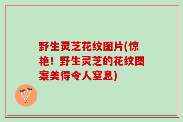 野生灵芝花纹图片(惊艳！野生灵芝的花纹图案美得令人窒息)