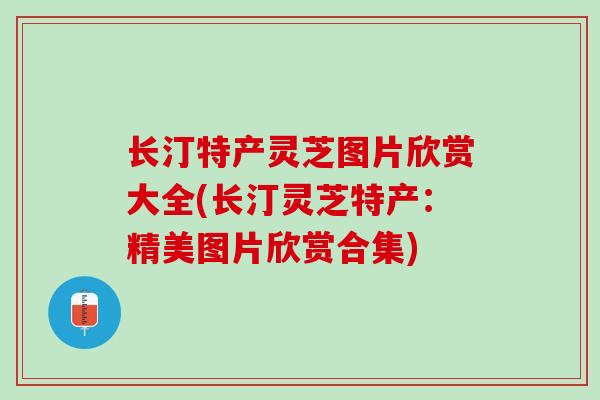 长汀特产灵芝图片欣赏大全(长汀灵芝特产:精美图片欣赏合集) 长汀特产灵芝图片欣赏大全(长汀灵芝特产:精美图片欣赏合集)
