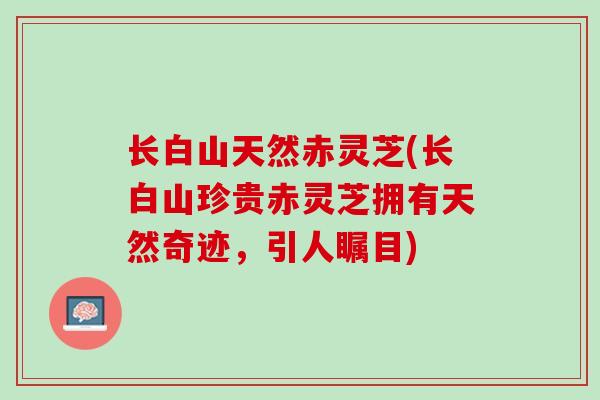 长白山天然赤灵芝(长白山珍贵赤灵芝拥有天然奇迹，引人瞩目)