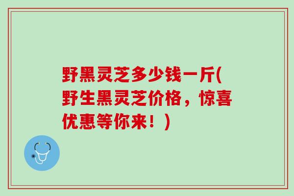 野黑灵芝多少钱一斤(野生黑灵芝价格,惊喜优惠等你来!) 野黑灵芝多少钱一斤(野生黑灵芝价格,惊喜优惠等你来!)