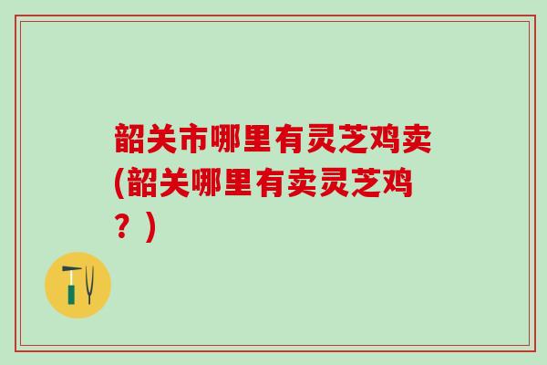 韶关市哪里有灵芝鸡卖(韶关哪里有卖灵芝鸡?) 韶关市哪里有灵芝鸡卖(韶关哪里有卖灵芝鸡?)