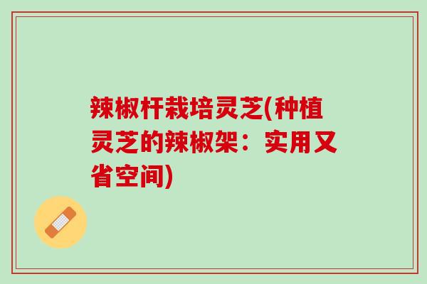辣椒杆栽培灵芝(种植灵芝的辣椒架:实用又省空间) 辣椒杆栽培灵芝(种植灵芝的辣椒架:实用又省空间)