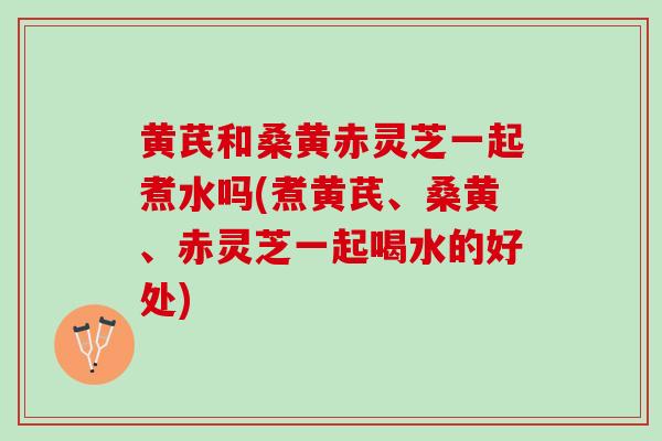 黄芪和桑黄赤灵芝一起煮水吗(煮黄芪、桑黄、赤灵芝一起喝水的好处)