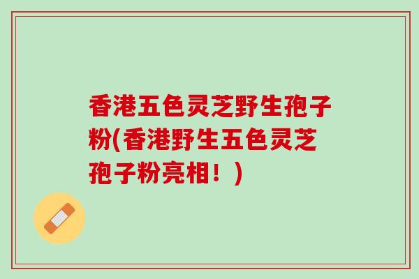 香港五色灵芝野生孢子粉(香港野生五色灵芝孢子粉亮相！)