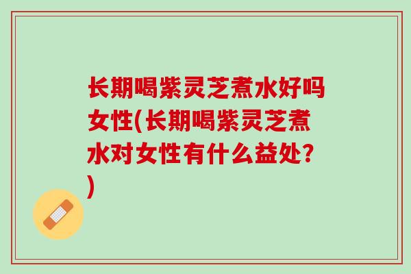 长期喝紫灵芝煮水好吗女性(长期喝紫灵芝煮水对女性有什么益处？)