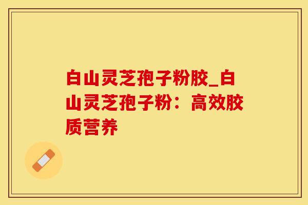 白山灵芝孢子粉胶_白山灵芝孢子粉：高效胶质营养