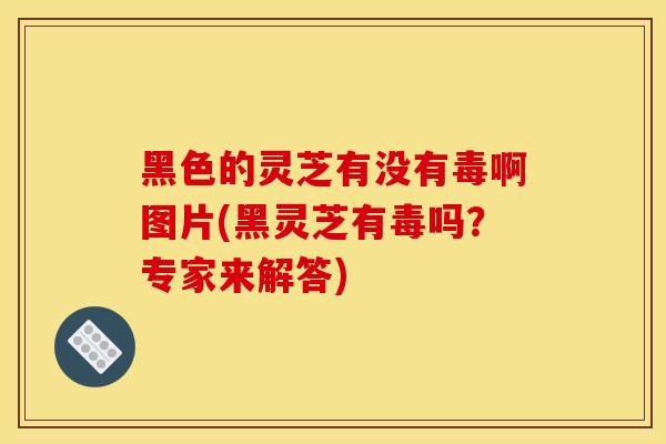 黑色的灵芝有没有毒啊图片(黑灵芝有毒吗？专家来解答)