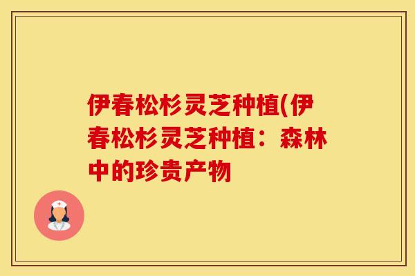 伊春松杉灵芝种植(伊春松杉灵芝种植：森林中的珍贵产物