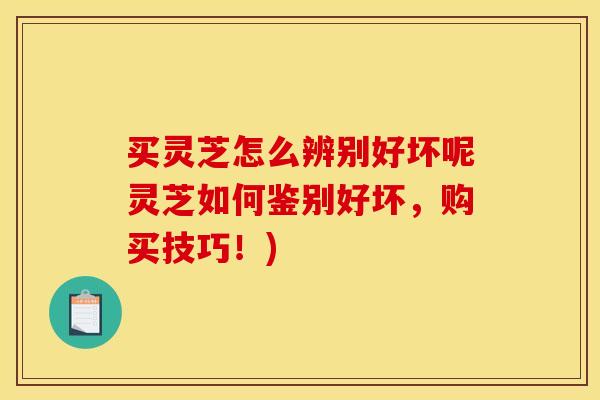 买灵芝怎么辨别好坏呢灵芝如何鉴别好坏,购买技巧!) 买灵芝怎么辨别好坏呢灵芝如何鉴别好坏,购买技巧!)