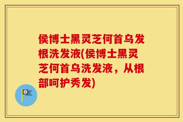 侯博士黑灵芝何首乌发根洗发液(侯博士黑灵芝何首乌洗发液，从根部呵护秀发)