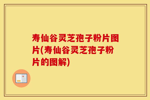 寿仙谷灵芝孢子粉片图片(寿仙谷灵芝孢子粉片的图解)