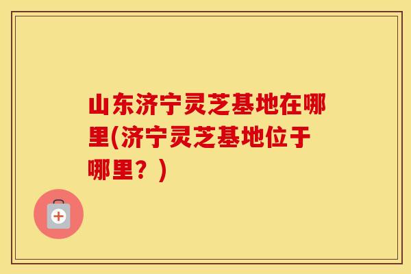 山东济宁灵芝基地在哪里(济宁灵芝基地位于哪里？)