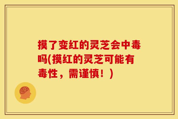 摸了变红的灵芝会中毒吗(摸红的灵芝可能有毒性，需谨慎！)