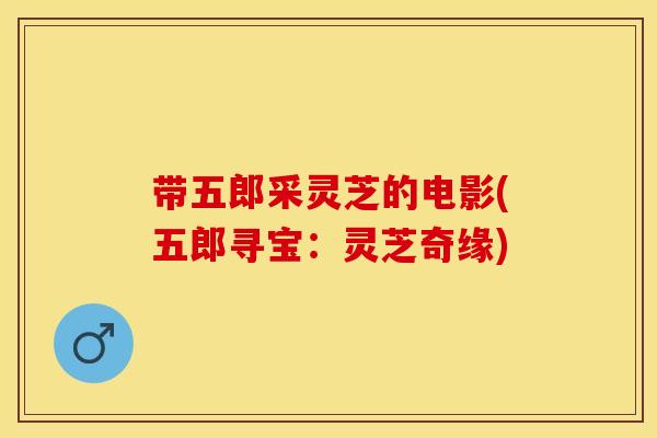 带五郎采灵芝的电影(五郎寻宝：灵芝奇缘)