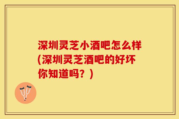 深圳灵芝小酒吧怎么样(深圳灵芝酒吧的好坏你知道吗？)
