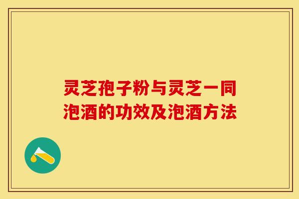 灵芝孢子粉与灵芝一同泡酒的功效及泡酒方法