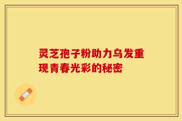 灵芝孢子粉助力乌发重现青春光彩的秘密