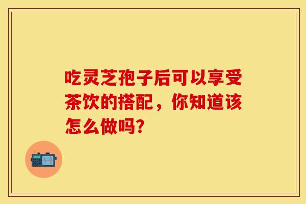 吃灵芝孢子后可以享受茶饮的搭配，你知道该怎么做吗？